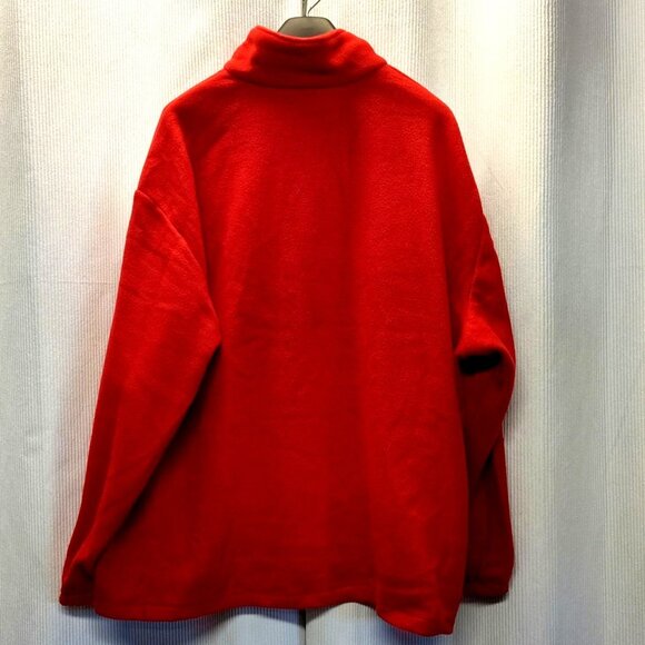 King Louie America Fleece 1/4 Zip Pullover Sweatshirt Red Men 3XL Union Made USA - Picture 2 of 8